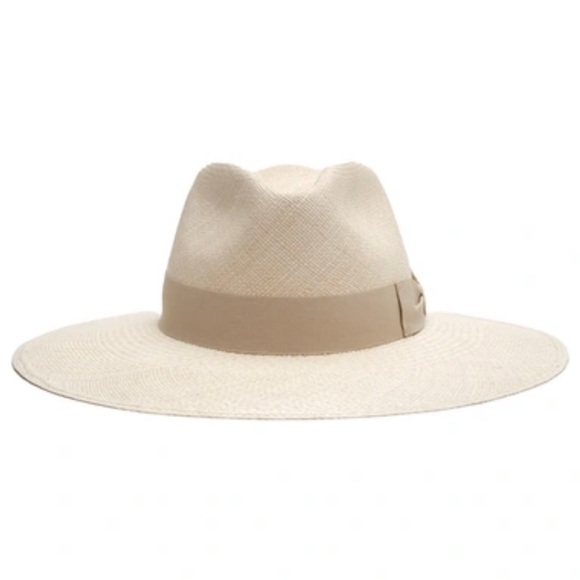 Modern Monarchie Accessories - Modern Monarchie Wide Brim Upf 50+Straw Panama Hat in Natural NWT Size M